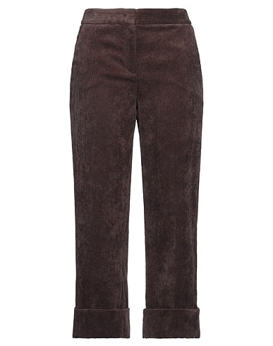 VIA MASINI 80 Casual pants Dark brown 87% Polyester, 11% Nylon, 2% Elastane