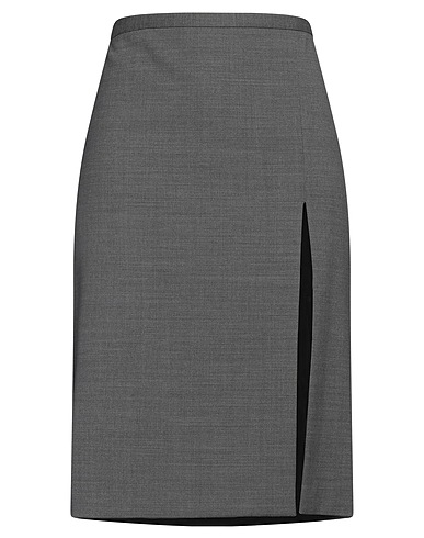 PHILOSOPHY di LORENZO SERAFINI Midi skirt Grey 54% Polyester, 44% Wool, 2% Elastane
