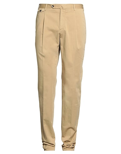 PT Torino Casual trouser Sand 94% Cotton, 5% Silk, 1% Elastane