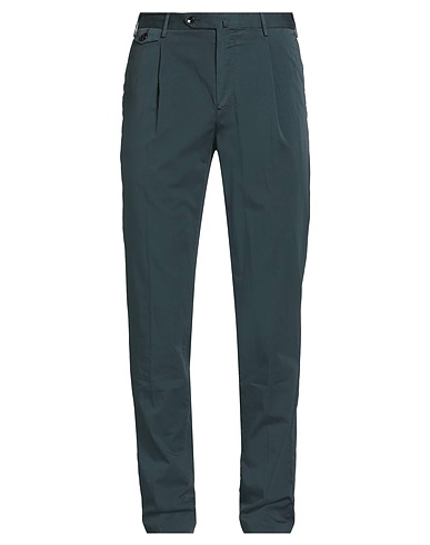 PT Torino Casual trouser Navy blue 94% Cotton, 5% Silk, 1% Elastane