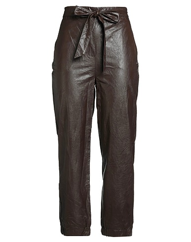 NUALY Hosen Dunkelbraun 60% Polyurethan, 40% Polyester