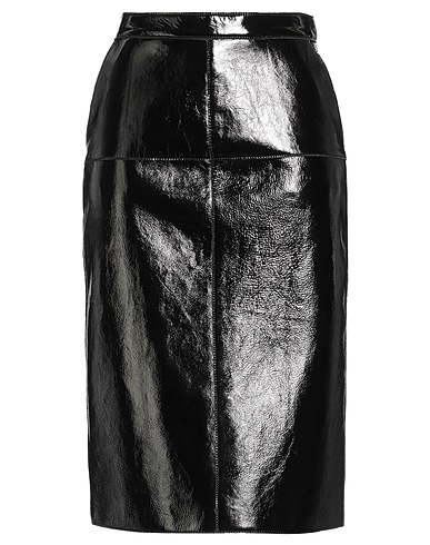 P.A.R.O.S.H. Midi skirt Black 100% Lambskin