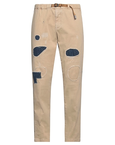 WHITE SAND Casual trouser Sand 97% Cotton, 3% Elastane