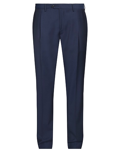 LARDINI Casual pants Navy 100% Wool