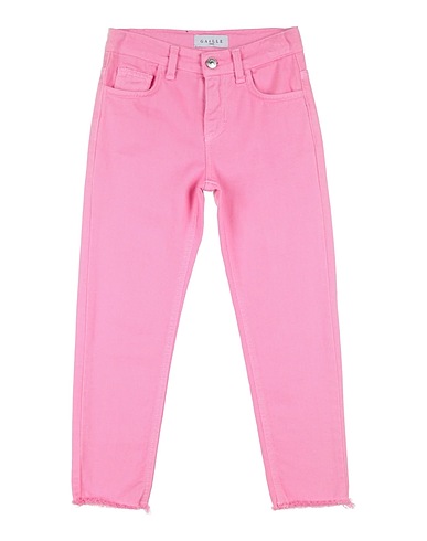 GAëLLE Paris Denim trousers Fuchsia 100% Cotton