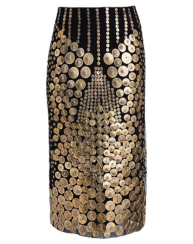 ALBERTA FERRETTI Midi skirt Black 100% Polyamide