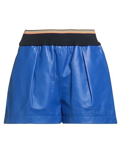 MARNI Shorts & Bermuda Bright blue Leather