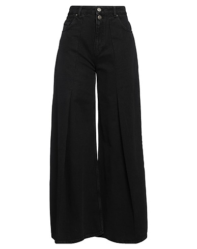 TWINSET Denim trousers Black 100% Cotton