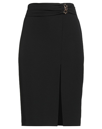 SIMONA CORSELLINI Midi skirt Black 94% Polyester, 6% Elastane