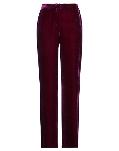 SARTORIA 74 Casual pants Plum 75% Rayon, 25% Silk
