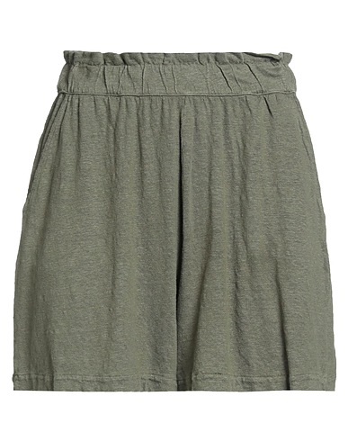 MAJESTIC FILATURES Shorts & Bermuda Military green 94% Linen, 6% Elastane