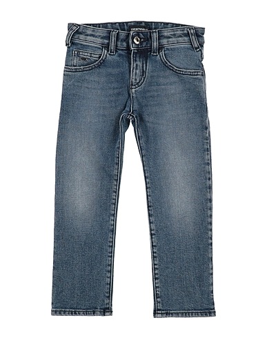 EMPORIO ARMANI Denim trousers Blue 99% Cotton, 1% Elastane
