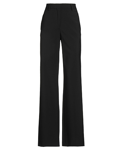 MSGM Casual trouser Black 96% Virgin Wool, 4% Elastane