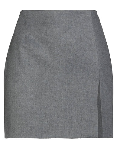 FORTE DEI MARMI COUTURE Minirock Grau 62% Polyester, 35% Viskose, 3% Elastan