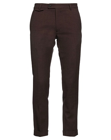 MESSAGERIE Pantalone Marrone 55% Lana Vergine, 45% Cotone