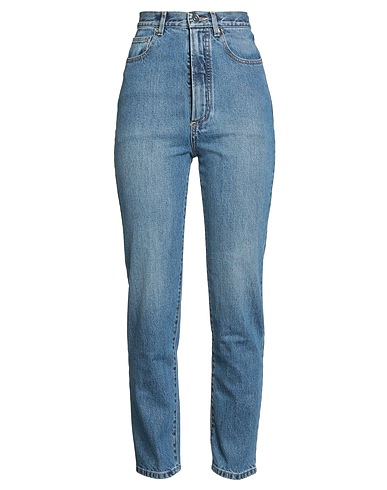ALAÏA Denim trousers Blue 99% Cotton, 1% Polyurethane