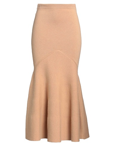 PATOU Gonna lunga Sabbia 63% Lana Merino, 30% Poliammide, 7% Cachemire