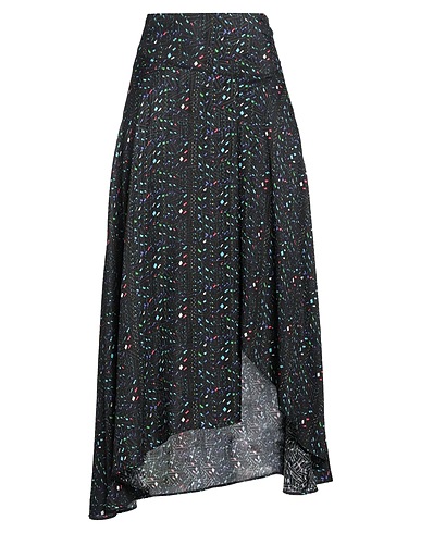 IRO Midi skirt Black 68% Viscose, 32% Silk