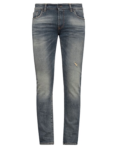 MESSAGERIE Denim trousers Blue 98% Cotton, 2% Elastane