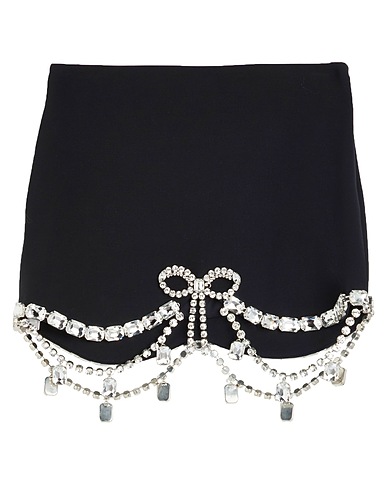 AREA Mini skirt Black 53% Polyester, 43% Virgin Wool, 4% Elastane