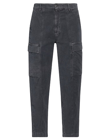 MESSAGERIE Casual trouser PATRIZIO PISCAGLIA Lead 98% Cotton, 2% Elastane