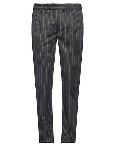 GREY DANIELE ALESSANDRINI Casual trouser Lead 63% Polyester, 34% Viscose, 3% Elastane