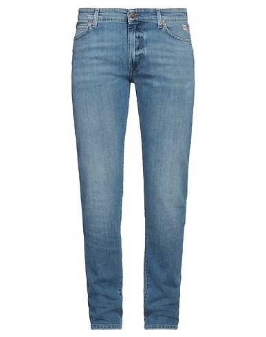 ROŸ ROGER'S Denim pants BLU 95% Cotton, 4% Polyester, 1% Rubber
