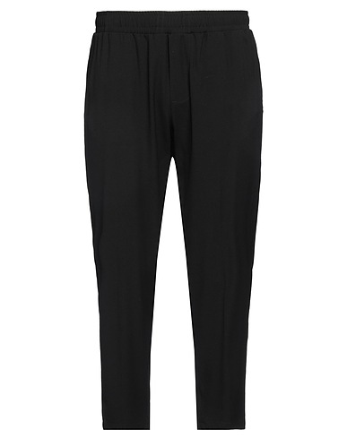 YES LONDON Casual pants Black 54% Virgin Wool, 45% Polyester, 1% Elastane