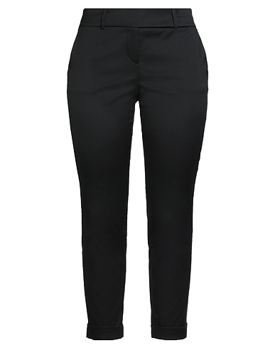WINDSOR. Casual pants Black 78% Cotton, 19% Polyamide, 3% Elastane