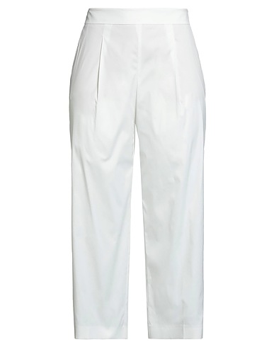 WINDSOR. Casual pants White 78% Cotton, 19% Polyamide, 3% Elastane