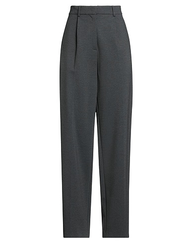 SEMICOUTURE Casual trouser Lead 67% Viscose, 28% Polyamide, 5% Elastane