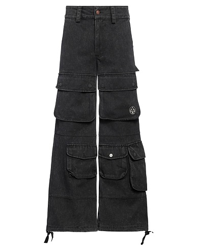 UNTITLED ARTWORKS Denim trousers Black 100% Cotton