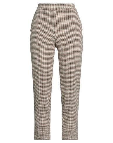 MOMONÍ Casual trouser Beige 46% Wool, 34% Cotton, 17% Polyamide, 3% Other Fibres
