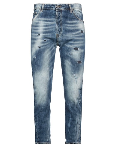 PATRIÒT Denim trousers Blue 98% Cotton, 2% Elastane