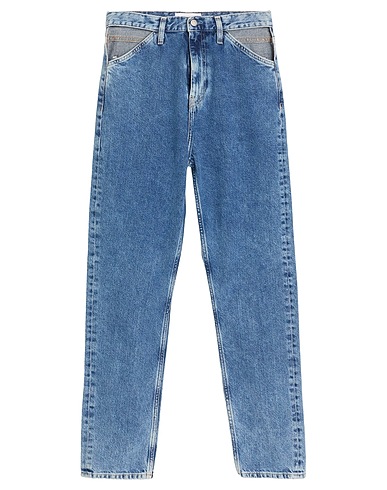 CALVIN KLEIN JEANS Denim trousers Blue 80% Cotton, 20% Recycled cotton