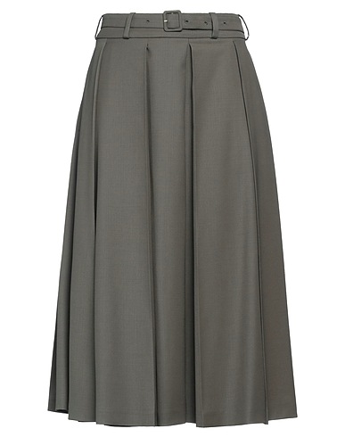 PATOU Gonna midi Verde 97% Lana, 3% Elastan