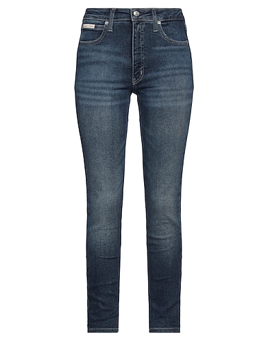CALVIN KLEIN JEANS Denim trousers Blue 94% Cotton, 4% Elastomultiester, 2% Elastane