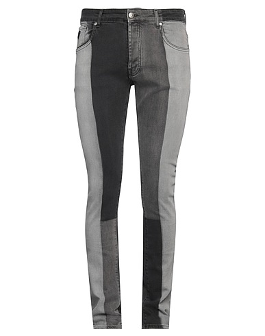 RICHMOND X Denim trousers Black 99% Cotton, 1% Elastane
