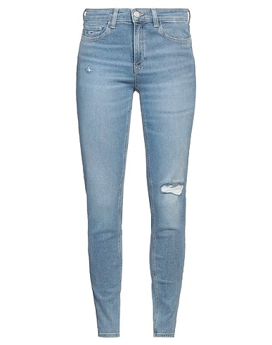 TOMMY JEANS Denim trousers Blue 98% Cotton, 2% Elastane