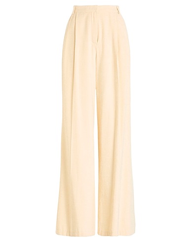 DIXIE Casual pants Cream 73% Viscose, 24% Cotton, 3% Polyamide