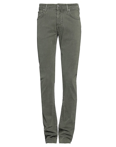 JACOB COHЁN Pantaloni jeans Verde militare 97% Cotone, 3% Elastan, Poliestere