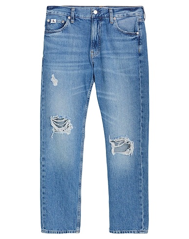 CALVIN KLEIN JEANS Denim pants Blue 100% Cotton