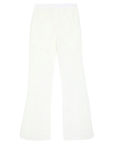 SELF-PORTRAIT Casual trouser White 100% Polyester