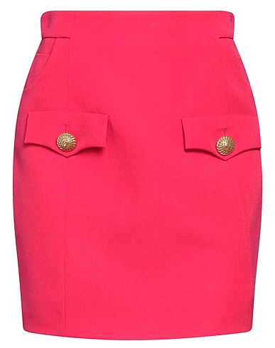 BALMAIN Mini skirt Magenta 100% Virgin Wool