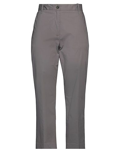 NINE IN THE MORNING Pantalon Gris 77% Coton, 17% Soie, 6% Élasthanne