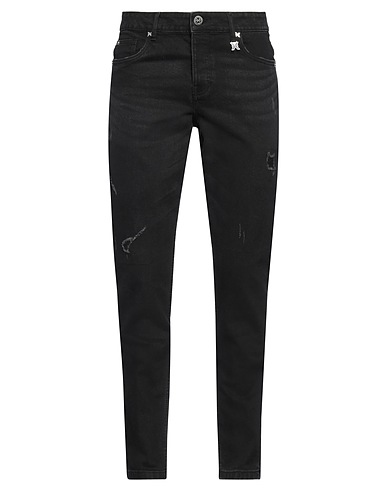RICHMOND X Denim trousers Black 88% Cotton, 10% Polyester, 2% Elastane