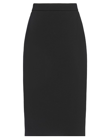 MAX MARA Midi skirt Black 89% Polyester, 11% Elastane