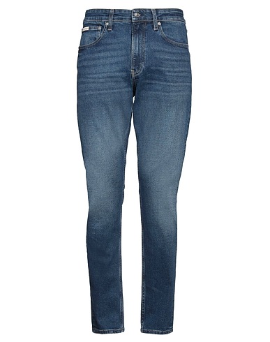 CALVIN KLEIN JEANS Denim pants Blue 90% Cotton, 8% Polyester, 2% Elastane