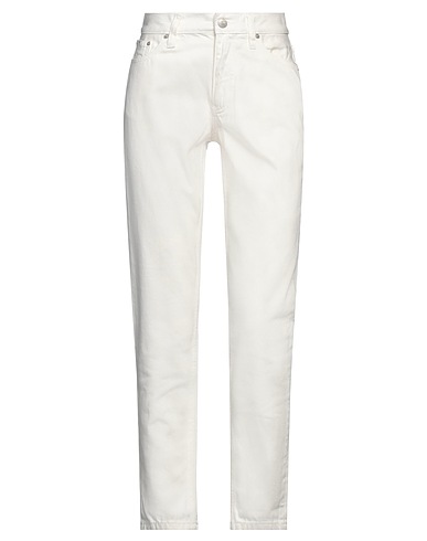 CALVIN KLEIN JEANS Denim trousers White 100% Cotton