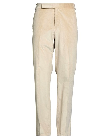 LARDINI Casual trouser Beige 92% Cotton, 8% Cashmere